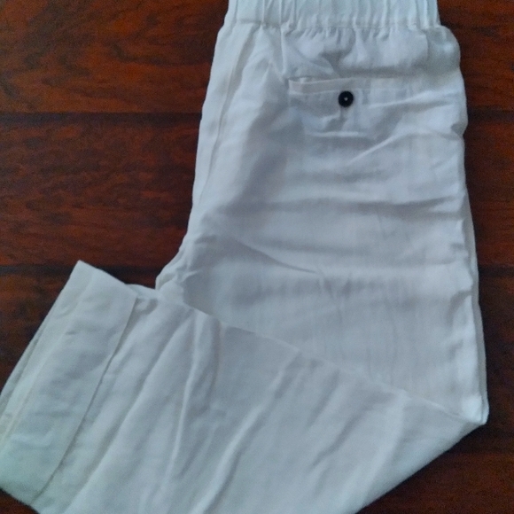 Jil Sander White Linen Pants (38) - Picture 2 of 15